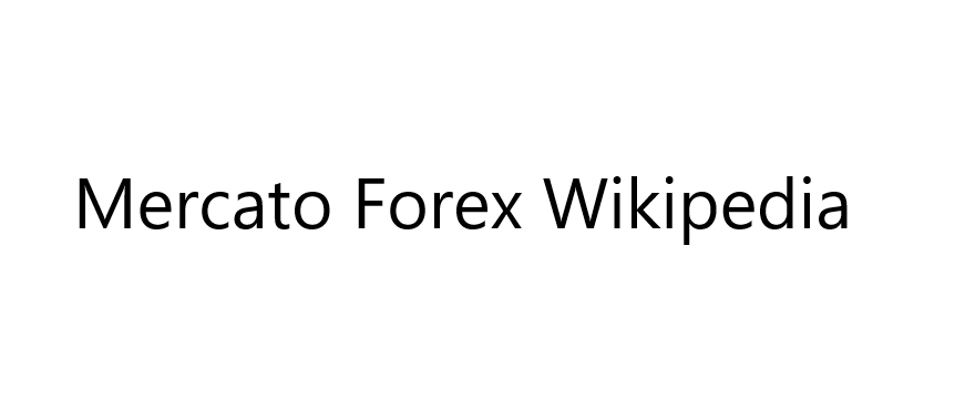 Mercato Forex Wikipedia